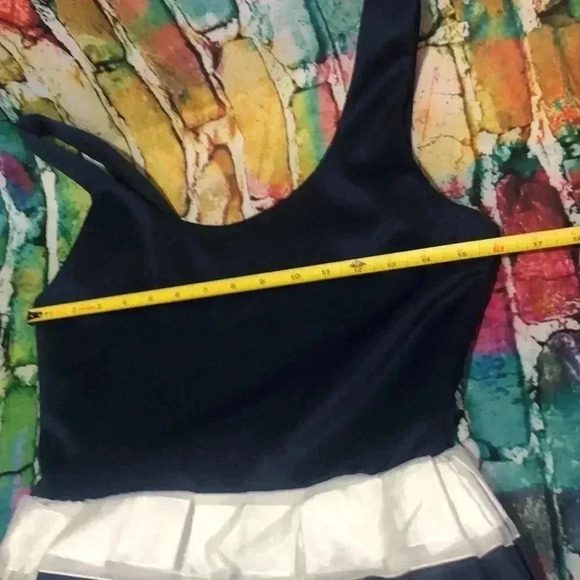 TeezeMe dress size 8/10 navy and white - Picture 6 of 9